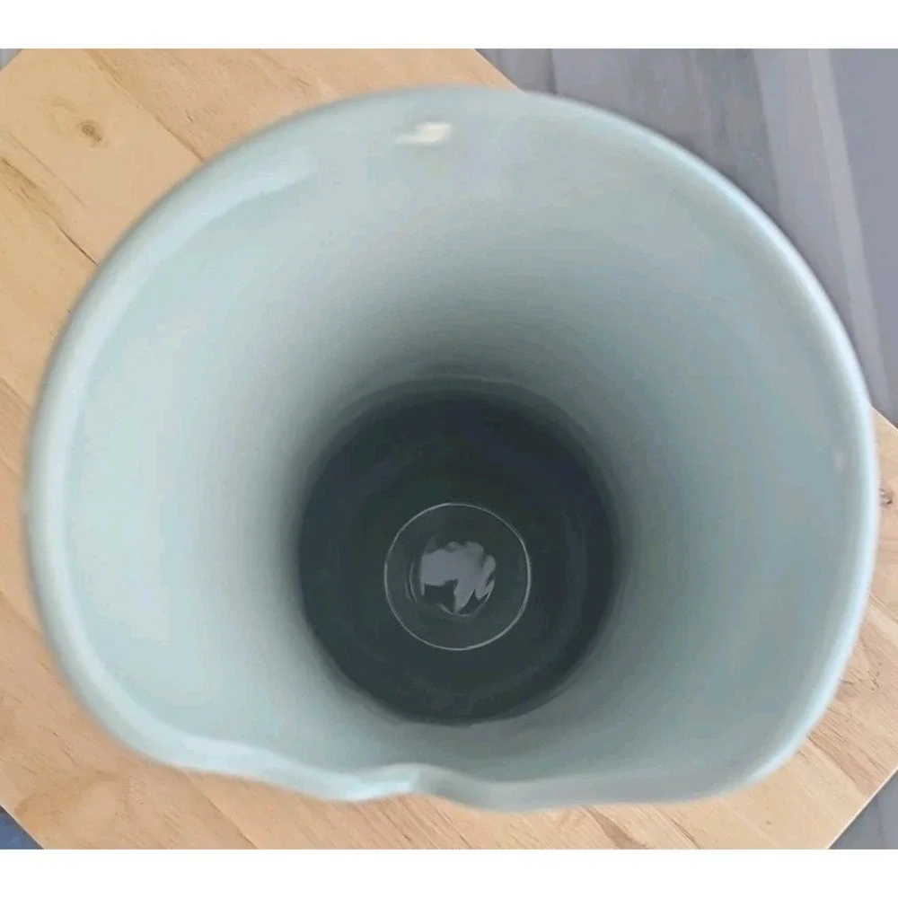 APRIL CORNELL FOR SILVESTRI GREEN LEAF DESIGN CERAMIC‎ VASE 11